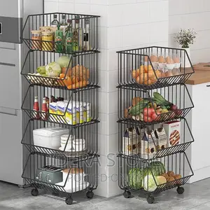 5 Layers Trolley Storage Basket