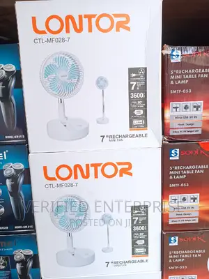 Rechargeable Mini Fan - 7 Inches