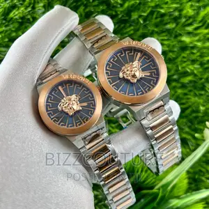 Original VERSACE Couples Gold Watch Available in Store