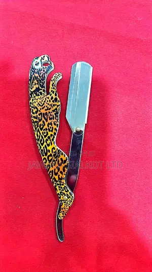 Leaopard Handle Barber Shaving Straight Razor