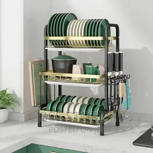 3 Layers Quality Anti Rust Dish Plate Rack