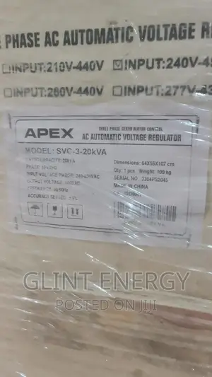 20kva 240v-450v 3phase Apex Voltage Regulator