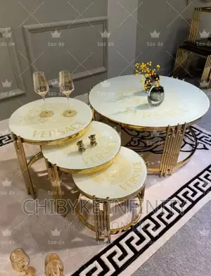 Brand New and Imported Center Table With Three Side Stools 