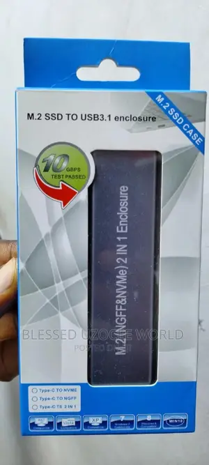 NGFF NVME 2 In1 M.2 SSD to USB3.1 Enclosure Harddrive Case