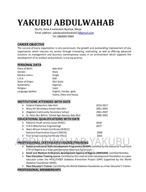 Engineering Architecture CV