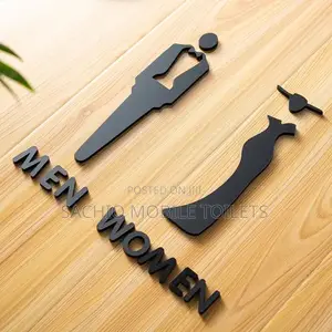Self Adhesive Toilet Signage Man and Woman
