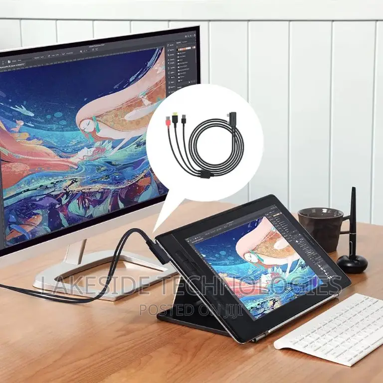 Huion CB09 3 in 2 Cable