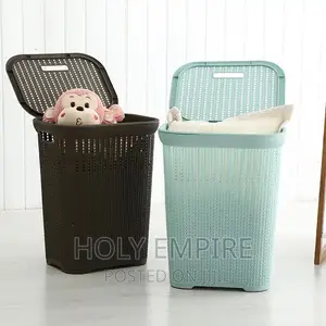 Plastic Laundry Basket Laundry Bucket Dirty Clothes