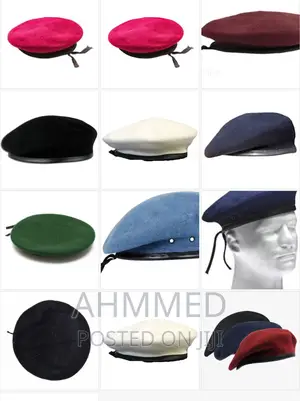 White Beret Cap