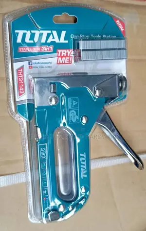 Total 3 in 1 Staple Gun With Staples and Nails