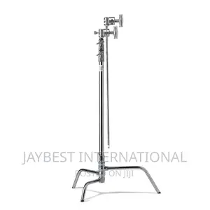 Heavy Duty Stainless Steel C-Stand With Hold Arm and Grip He