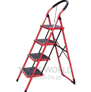 Red and Black 4 Step Ladder