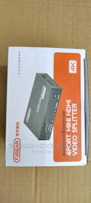 Fjgear 4 Ports Hdmi Video Splitter × Media Converter
