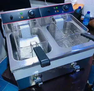 Two Baskets Deep Fryer With Tap