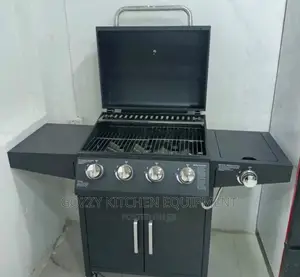 Black Outdoor BBQ Grill