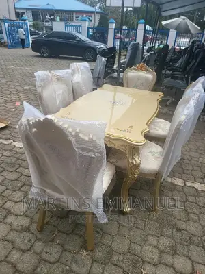 Royal Golden Wooden Dinning Set