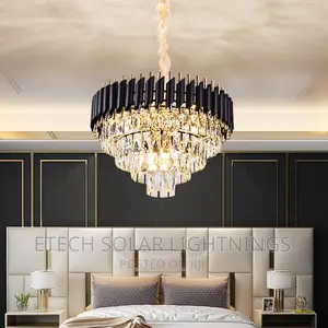 600mm New Morden Black and Gold Christal Chandelier Light