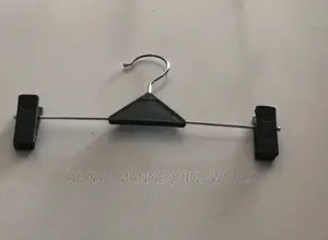 Packs of Black Clip Hangers for Skirts/Trousers