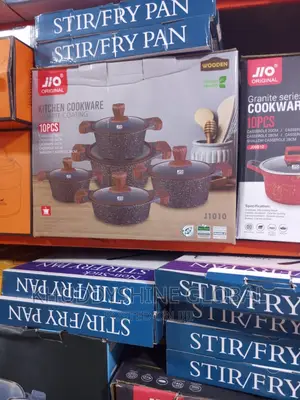 JIO Granite Series Cookware 10pcs Set Granite Coating