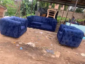 Blue Chesterfield 5seater Sofa