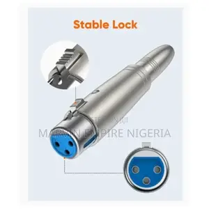 XLR 3pin Female To 1/4*6.35mm Audio Adapter
