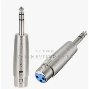 Female XLR 3 Pin To Jack Plug 6.35mm Audio Adapter
