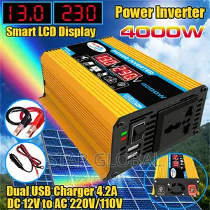 Dual USB LED Display 4000watts Automotive Modified Inverter