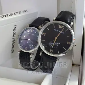 Original EMPORIO ARMANI Leather Watch Available in Store