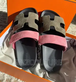 Original HERMES Leather Sandals Available in Store