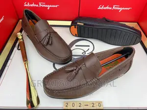 Luxury Salvatore Ferragamo Quality Shoes Brown