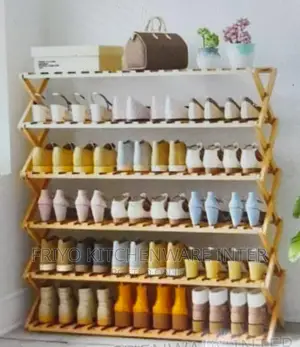 6 Layers Wooden Large Shoe Rack