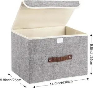 Collapsible Storage Box With Lid