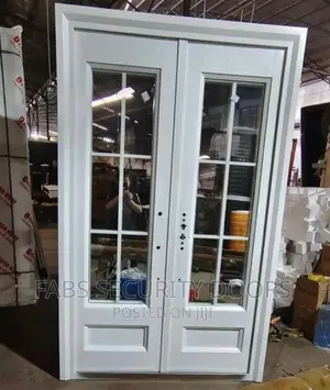 5ft French Glass Door (White) Available