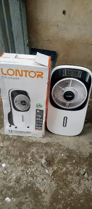 Lontor Ac/Dc Water Mist Cooler, Rechargable Fan 12",2.5lt.