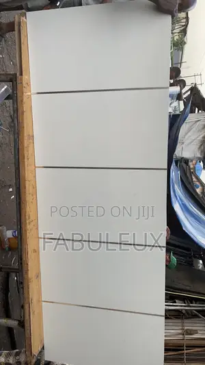Solid Gray Chromed HDF Door
