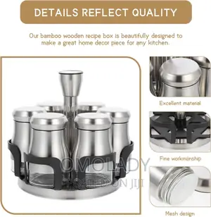 Convenient Rotating Spice Bottle - 6pcs
