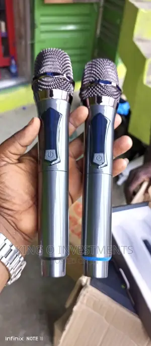 Rechargable Wireless Double Microphone's