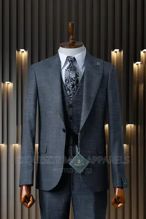 Italian Style Marco Lorenzo Checkers Men's Suit