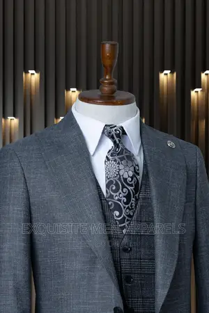 Italian Style Marco Lorenzo Checkers Men's Suit
