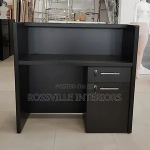 Padded Velvet Receptionist Desk / Front Desk