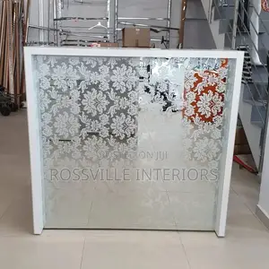 Padded Velvet Receptionist Desk / Front Desk