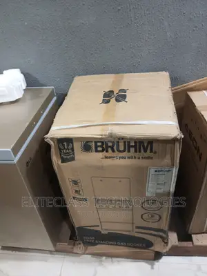 Glass Lip Bruhm Gas Cooker BGC-55401b