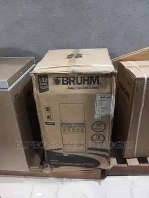 New Easy Clean 4 Burner Bruhm Gas Cooker BGC-55401b