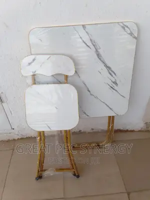 Single Table and Chair (Black and White)