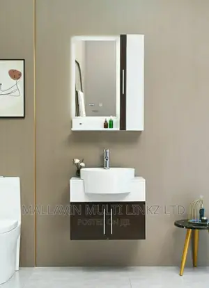 60cm Wall Hung Cabinet Basin With Cabinet Mirrors
