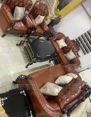 New Modern Leather Royal 7 Seaters Sofa Chairs
