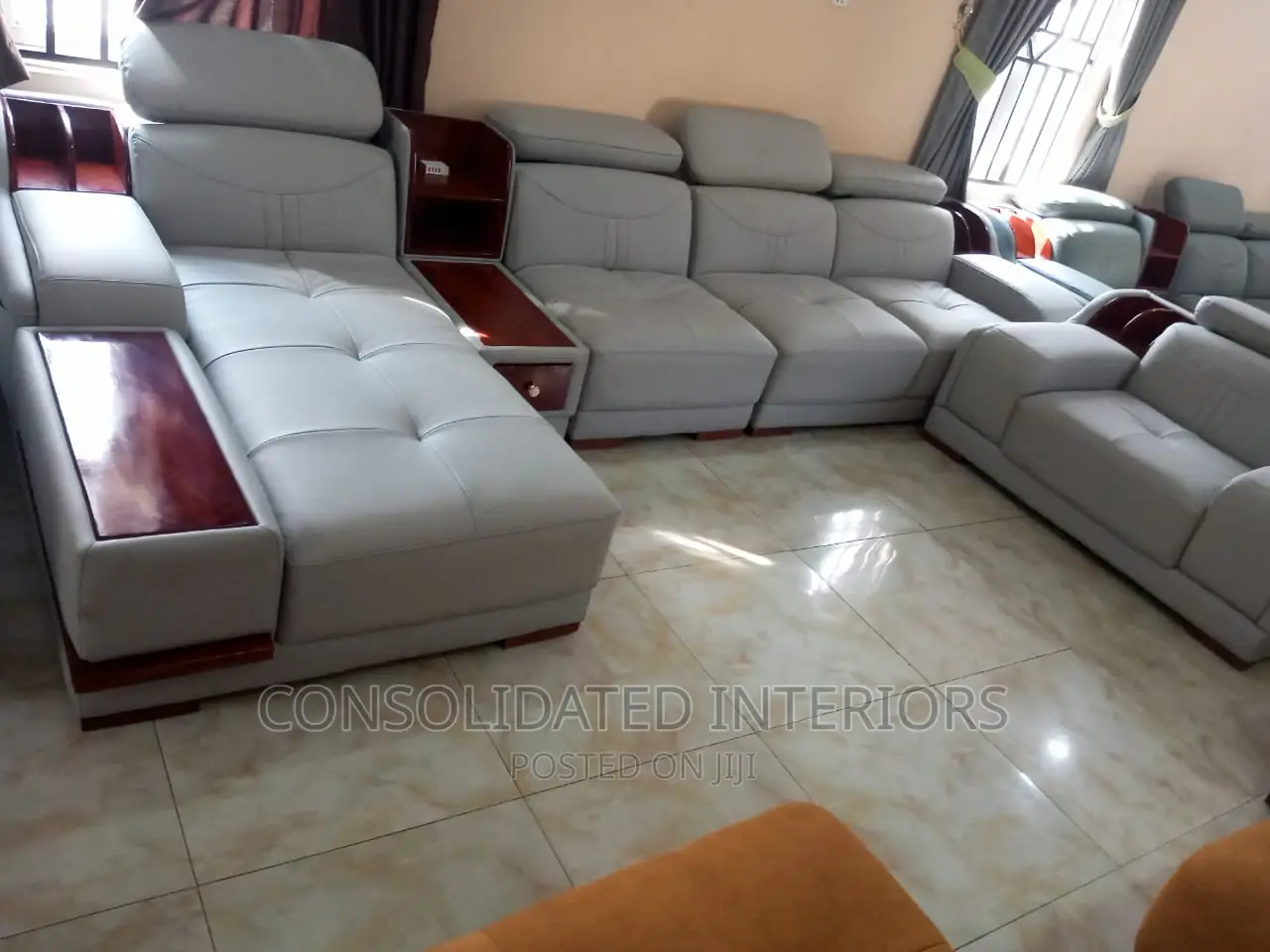 Unique Leather Sofa Set