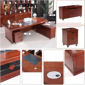 Modern Executive Office CEO Table With Extension