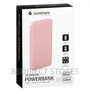 Goodmans ROSE GOLD High Capacity Fast Power Bank 20000mah