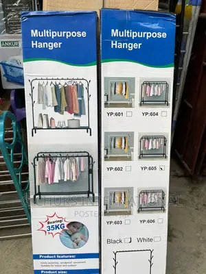 Double Pole Clothes Storage Rack